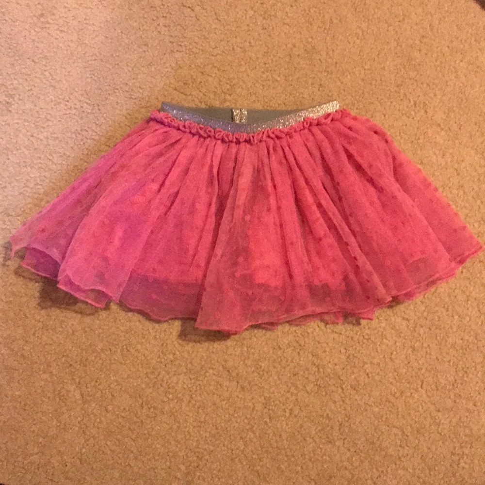 Design history pink tutu with hearts size 2T